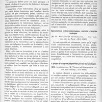 1066 - Page 1053 - Partie scientifique. L'Actualité Scientifique. Sociétés Savantes. Paris. Diabète compliqué de tuberculose pulmonaire, traité depuis quatre ans par l’insuline et le pneumothorax, (Soc. méd. des hôpitaux ; 25-1- 1929) / Extraction des calculs de l’uretère par les voies naturelles, (Soc. de médecine de Paris ; 26-1-1929) / Spirochétose ictéro-hémorragique mortelle d’origine hydrique, (Soc. méd. des hôp. de Paris ; 25-1-1929) / A propos d’un cas de polynévrite pseudo-myopathique, (Soc. méd. des hôp. ; 25-1-1929)