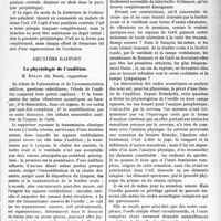 1068 - Page 1055 - Partie scientifique. L'Actualité Scientifique. Les Congrès. XVIe Congrès français d’oto-rhino-laryngologle, Paris, 17 octobre 1928. La paralysie faciale périphérique en otologie, Mm. A. Sargnon et P. Bertein / La physiologie de l’audition, M. Bonain
