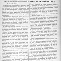 1080 - Page 1067 - Partie professionnelle, Hygiène, Assistance, Mutualité, Intérêts corporatifs, Variétés. Travaux Originaux. Chronique fiscale. Des amortissements / Lettre ouverte à monsieur le préfet de la seine sur l'A. M. G [G. Lavalée]