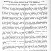 1112 - Page 1099 - Propos du jour. A la Société d’Anthropologie de Paris. L’inauguration de la Conférence annuelle Gabriel de Mortillet. — Les faux en archéologie préhistorique par M. Vayson de Pradenne [J. Noir]