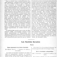 1129 - Page 1116 - Partie scientifique. L’Actualité Scientifique. La Presse. Météoropathologie et dystrophies infantiles. Coup de chaleur et choc hygrométrique [(La Presse médicale, 22 décembre 1928)] / Les Sociétés Savantes. Paris. Valeur alimentaire de la farine d’arachides, (Académie de médecine ; 19-2-1929) / Sur la vaccination antitynhoïdique, Académie de médecine ; 19-2- 1929)
