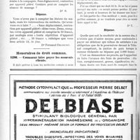 1165 - Page 1152-LXIV - Correspondance. Application du Tarif Fallières. Fractures multiples du pied sans déplacement / Honoraires de droit commun. Comment faire payer les mauvais clients