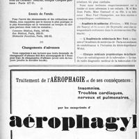 1179 - Page 1166-VI - Renseignements / Dernières nouvelles. Nécrologie [M. Jacques Parès] / Académie de médecine / L’Académie de médecine de New-York / Clinique médicale propédeutique de la Charité