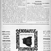 1187 - Page 1174-XIV - Droit médico-professionnel. Cliniques d’accidents du travail. Pansements faits par les infirmiers / Correspondance. Accidents. Accident survenu à un chauffeur d’automobile
