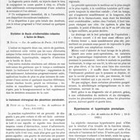 1206 - Page 1193 - Partie scientifique. L’Actualité Scientifique. Les Sociétés Savantes. Paris. Contribution au diagnostic et au traitement des névralgies rachidiennes, Soc. de médecine de Paris ; 8-2-1929) / Erythème de Bazin et tuberculides cutanées à Salies-de-Béarn, (Soc. de médecine de Paris ; 8-2-1929) / Le traitement chirurgical des pleurésies purulentes, (Soc. de médecine, de Paris ; 8-2-1929) / Hypertension et hypertrophie prostatique, (Soc. de médecine de Paris ; 23-2-1929)
