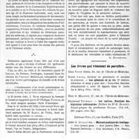 1208 - Page 1195 - Partie scientifique. L’Actualité Scientifique. Les Livres. Livret de santé individuel, Librairie J. -B. Baillière et fils, Paris, 6e / Les livres qui viennent de paraître...