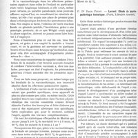 1209 - Page 1196 - Partie scientifique. L’Actualité Scientifique. Les Thèses. Les affections pulmonaires aiguës de l’enfant traitées par la vaccinothérapie, par Dr Amélie Alphant (Librairie Marquant, éditeur, Lille, 1927) / Louvel. Etude de psychopathologie historique, par Dr Denis Picot. (Paris, Librairie Arnette)