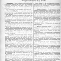 1237 - Page 1224 - Partie professionnelle, Hygiène, Assistance, Mutualité, Intérêts corporatifs, Variétés. Comptes rendus, documents, pièces officielles.... Les « gratte-ciel » médicaux aux Etats-Unis / Faculté de médecine de Paris. Enseignement et actes de la Faculté