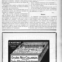 1244 - Page LXVII-1231 - Correspondance. Accidents. Conditions de la contre-visite / Responsabilité d’accident d’automobile