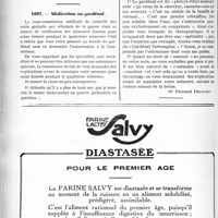 1247 - Page 1234-LXX - Correspondance. Application du Tarif Fallières. Certificat de consolidation pour incapacité permanente partielle avec, sur demande de l’assurance, le taux de cette incapacité / Médication au gardénal