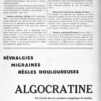 1256 - Page VII-1243 - Dernières nouvelles. Institut d’actinologie / Journées médicales d’Evian / Banquet de l’internat des hôpitaux de Paris / Réunion médicale de Toulouse (8 juin 1929)