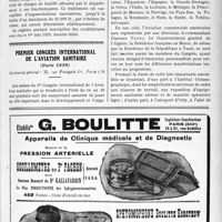 1260 - Page XI-1247 - A travers l’officiel. Hygiène publique / Premier congrès international de l’aviation sanitaire, (Paris 1929)