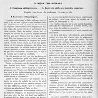 1266 - Page 1253 - Partie scientifique. Travaux Originaux. Clinique chirurgicale. Exostoses ostéogéniques. — Gangrène sèche du membre supérieur, d’après une leçon du professeur Hartmann