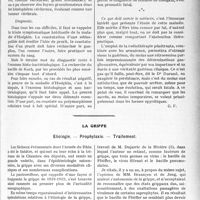 1278 - Page 1265 - Partie scientifique. Travaux Originaux. Clinique chirurgicale. Ce que pratiquement le médecin doit savoir de... La lymphogranulomatose maligne, maladie de Hodgkin / La grippe. Etiologie. — Prophylaxie. — Traitement [E. D. Gaston]