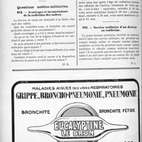 1317 - Page 1304-LXIV - Droit médico-professionnel. Enregistrement de diplôme. Changement de domicile dans le même département. — Subvention communale pour cherté de logement / Correspondance. Questions médico-militaires. Avantages et inconvénients de la radiation des cadres / Service militaire d’un docteur en médecine