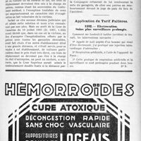 1324 - Page LXXI-1311 - Correspondance. Accidents du Travail. Paiement des frais de déplacement des accidentés / Application du Tarif Fallières. Electrocution. Soins plus surveillance prolongée