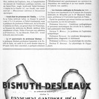 1332 - Page VII-1319 - Dernières nouvelles. Hôpital de la Charité / Association d’enseignement médical des hôpitaux de Paris / Grand dîner de printemps de l’Umfia / Le 80e anniversaire du professeur Hutinel / L’Établissement thermal d’Enghien-les-Bains / Les Journées médicales de Bruxelles de 1929