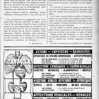 1384 - Page LV-1371 - Droit médico-professionnel. Les encéphalopathies vermineuses / Correspondance. Application du Tarif Fallières. Pas trop de zèle, surtout eu dehors des lois et règlements