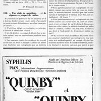 1386 - Page LVII-1373 - Correspondance. Application du Tarif Fallières. Sutures de plusieurs tendons / Une série de questions... réponses à propos de radios
