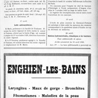 1404 - Page XI-1391 - A travers l’officiel. Service de Santé Militaire / Lutte anticancéreuse / Médaille d’Honneur des épidémies / Enseignement de la Médecine / Stations hydrominérales, climatiques et de tourisme