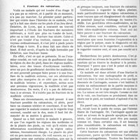 1413 - Page 1400 - Partie scientifique. Travaux Originaux. Clinique chirurgicale / I. Fracture du calcanéum. — II. Ostéo-arthrite tuberculeuse de l’articulation du poignet (homme de 62 ans); — III. Épithélioma du pavillon de l’oreille. — IV, Abcès froid de la région lombaire révélateur d’un mal de Pott (11e dorsale), d’après une leçon du professeur Hartmann