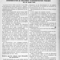 1506 - Page 1489 - Partie professionnelle, Hygiène, Assistance, Mutualité, Intérêts corporatifs, Variétés. Assurances sociales. Interprétation du règlement d’administration publique du 30 mars 1929