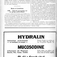 1527 - Page 1510-XLVI - Correspondance. Assurances sociales. Les assurances sociales laisseront subsister l'assistance / Baux et locations. Droit de prorogation sur un garage professionnel
