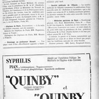 1536 - Page VII-1519 - Dernières Nouvelles. Association générale des médecins de France / Hôpitaux de Paris / Hommage au professeur Nocard / Tableau de concours pour la Légion d’honneur / Société médicale de l’Elysée / « Médecins parisiens de Paris »