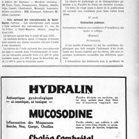 1538 - Page IX-1521 - Dernières Nouvelles. Hôpitaux de Lyon / Hôpitaux de Bordeaux / Asile national des convalescents de Saint-Maurice / A travers l'officiel. Enseignement de la médecine / Instruction publique