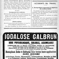 1541 - Page 1524-XII - A travers l'officiel. Service de santé militaire / Enseignement de la médecine / Hygiène publique / Accidents du travail. Jurisprudence concernant le duplicatum du certificat initial