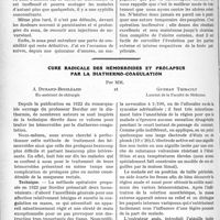 1549 - Page 1532 - Partie scientifique. Travaux Originaux. Clinique ophtalmologique de l’Hôtel-Dieu, M. le professeur F. Terrien. Le zona ophtalmique / Cure radicale des hémorroïdes et prolapsus par la diathermo-coagulation, par J. Durand-Boisléard et Guzman Thibault