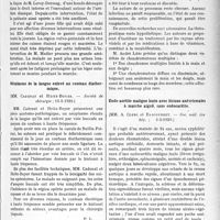 1560 - Page 1543 - Partie scientifique. L’Actualité Scientifique. Les Sociétés Savantes. Paris. Reconstitution du sphincter uréthral chez la femme, à l’aide du muscle droit interne, (Société de chirurgie ; 6-2-1929) / Néoplasme de la langue enlevé au couteau diathermique, (Société de chirurgie ; 13-2-1929) / Un cas de chondromatose à déterminations multiples, (Soc. méd. des hôp, 15 mars 1929) / Endo-aortite maligne lente avec lésions anévrismales à marche aiguë, sans endocardite, (Soc. méd. des hôp. ; 5-3-1929)