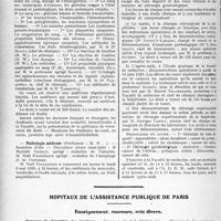 1593 - Page 1576 - Partie professionnelle, Hygiène, Assistance, Mutualité, Intérêts corporatifs, Variétés. Faculté de médecine de Paris. Enseignement et actes de la Faculté / Hôpitaux de l’assistance publique de Paris. Enseignement, concours, avis divers