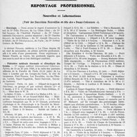 1594 - Page 1577 - Partie professionnelle, Hygiène, Assistance, Mutualité, Intérêts corporatifs, Variétés. Hôpitaux de l’assistance publique de Paris. Enseignement, concours, avis divers / Reportage professionnel. Nouvelles cl Informations. Nécrologie [Docteurs Félix Pinard, Paul Salmon, César Constantin Empereur, Charles Bellamy, Joseph Helleux, Déséquelle, Arthur Cesbron] / Fédération médicale thermale et Climatique des Pyrénées