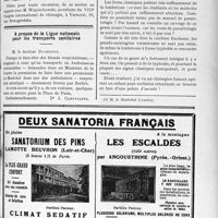 1598 - Page LXV-1581 - VIIIe Congrès de la Société internationale de Chirurgie / A propos de la Ligue nationale pour les transports sanitaires / Les encéphalopathies vermineuses