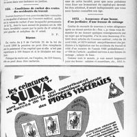 1604 - Page LXXI-1587 - Correspondance. Accidents. Accident survenu à un ouvrier travaillant pour son compte / Conditions de rachat des rentes des accidentés du travail / Assurance d’une bonne, d’un jardinier, d’une femme de ménage