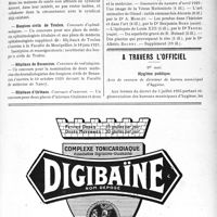 1614 - Page IX-1597 - Dernières nouvelles. Appel aux maisons de santé / Hospices civils de Toulon / Hôpitaux de Besançon / Hôpitaux d’Orléans / Hospices civils de Brest / Aesculape / A travers l'officiel. Hygiène publique