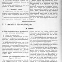 1640 - Page 1623 - Partie scientifique. Travaux Originaux. Les accidents respiratoires de la ménopause. Leur cure hydrominérale, par le D- A. Corone / L’Actualité Scientifique. La Presse. De l’utilité du traitement précoce des naevi vasculaires tubéreux par la radiothérapie [(Gazette médicale de Nantes, 1er février 1929)] / Les différents types de néphrites avec azotémie. Leur diagnostic différentiel