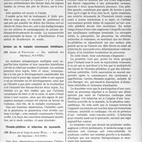 1646 - Page 1629 - Partie scientifique. L’Actualité Scientifique. Les Sociétés Savantes. Paris. Phosphorides cutanées. Dermite de cause externe nouvelle, (Soc. de Derm. et de syphil. de Lyon ; 27-1-1929) / Quelques cas de maladie exostosante héréditaire, (Soc. médicale des hôpitaux ; 8-3-1929) / Thrombo-phlébites et infarctus du myocarde, (Soc. méd. des hôpitaux ; 8-3-1929) / Coliques de plomb guéries par l’acétylcholine, (Soc. méd. des hôpitaux ; 8-3-1929)