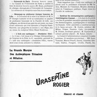 1689 - Page 1672-VIII - Dernières nouvelles. Laboratoire d’anthropologie de l’École des Hautes Etudes / Université de Paris / Hommage au professeur Georges Lemoine, de Lille / « L’Aide aux cardiaques » (Fondation Dike) / Syndicat des dermatologistes, syphiligraphes et vénéréologistes français