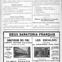 1693 - Page 1676-XII - A travers l’officiel. Légion d’Honneur / Pensions militaires / Education physique / Service de santé militaire / Enseignement de la médecine / Réponse d’un Ministre à la question d’un Parlementaire. Impôt sur deux voitures ne circulant pas simultanément