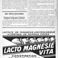 1694 - Page XIII-1677 - A travers l’officiel. Réponse d’un Ministre à la question d’un Parlementaire. Impôt sur deux voitures ne circulant pas simultanément / Droit médico-professionnel. Dispenses d’études pour l’obtention du diplôme de docteur en médecine