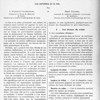1702 - Page 1683 - Partie scientifique. Travaux Originaux. Morphologie clinique. Les variations de la tête, par L. Dubreuil-Chambardel et Henri Fischer