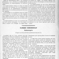 1704 - Page 1685 - Partie scientifique. Travaux Originaux. Morphologie clinique. Les variations de la tête, par L. Dubreuil-Chambardel et Henri Fischer / Clinique chirurgicale. Splénomégalie, d’après une leçon de M. le professeur Delbet