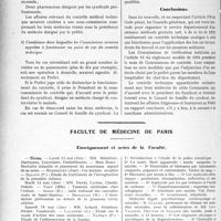 1743 - Page 1724 - Partie professionnelle, Hygiène, Assistance, Mutualité, Intérêts corporatifs, Variétés. Comptes rendus, documents, pièces officielles. Chronique syndicale. Conseil supérieur de l’assistance publique. Rapport sur l’Assistance médicale gratuite et le secret médical, (Organisation du contrôle technique adopté par la section permanente), M. le professeur A. Couvelaire, rapporteur / Faculté de médecine de Paris. Enseignement et actes de la Faculté
