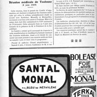 1749 - Page 1728-LX - Pour le médecin, conseiller du pensionné de guerre / Réunion médicale de Toulouse, (8 juin 1929)
