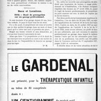 1753 - Page 1732-LXIV - Correspondance. Questions médico-militaires. Période d'instruction obligatoire / Baux et Locations. Droit de prorogation sur un garage professionnel