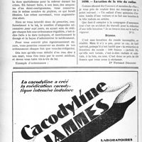1755 - Page 1734-LXVI - Correspondance. Stupéfiants. La prescription de la morphine / Application du Tarif Fallières. Luxation de la tête du radius