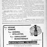 1766 - Page IX-1745 - Dernières nouvelles. Voyage aux stations des Pyrénées-Orientales / Hôpital Sadiki (Tunis) / Département de l’Aube