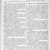 1783 - Page 1762 - Partie scientifique. L’Actualité Scientifique. La Presse. Conduite à tenir dans les présentations du siège pendant le travail [(Journ. de médecine, de Bordeaux, 20 février 1929)] / Vingt-huit ans de rachianesthésies générales [(La Vie médicale, 10 décembre 1928)]